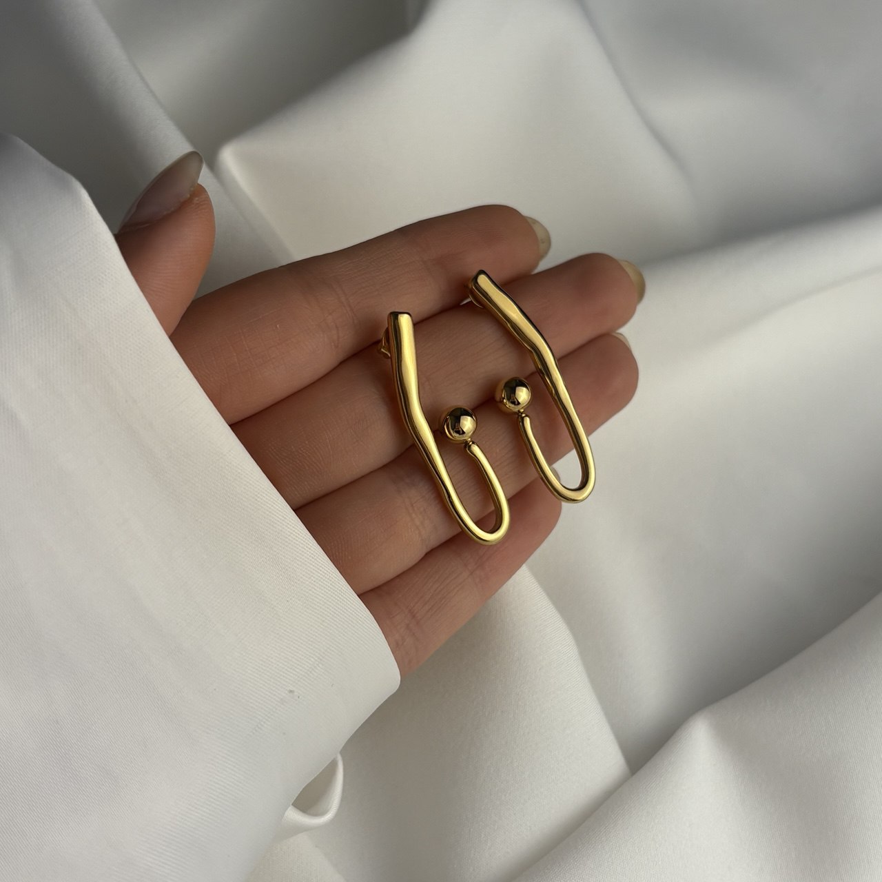 گوشواره استیل ژوپینگ کد35