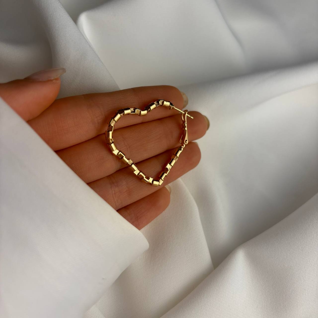 گوشواره قلب ژوپینگ کد 38