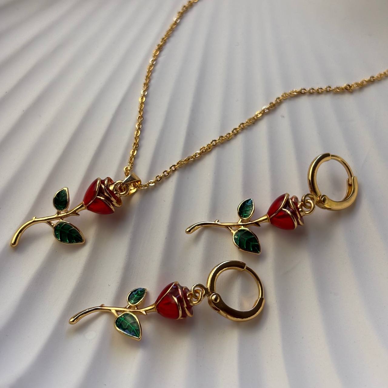 نیم‌ست گل رز زنانه برند YSX کد 42